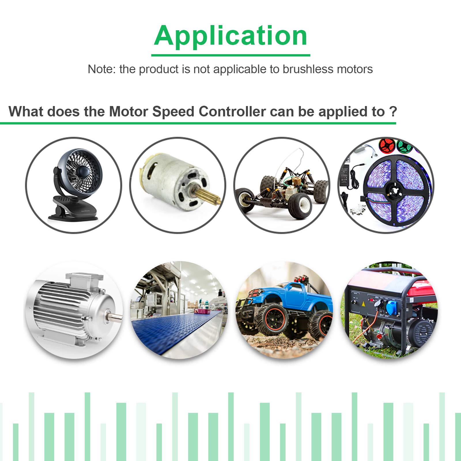 Serplex DC Motor Speed Controller PWM Speed Controller DC Motor Controller Current Speed Regulator DC 12V/24V/60V 500W Electric Motor Speed Control Regulator with LCD Display and Speed Control Potentiometer