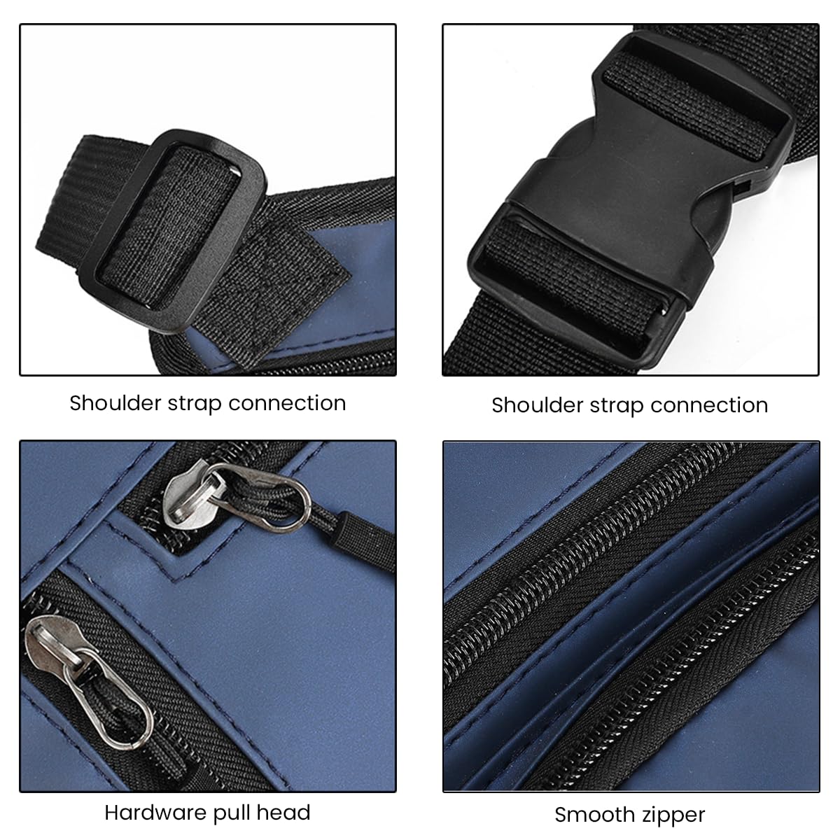 GUSTAVE Motorcycle Waist Drop Leg Bag for Men Women Storage Bag Waist Leg Bag Fanny Bag Nylon Multi-Pocket Thigh Bag Quick Release Buckle Belt Outdoor Hip Bag Waist Bag for Cycling, Hiking, Camping