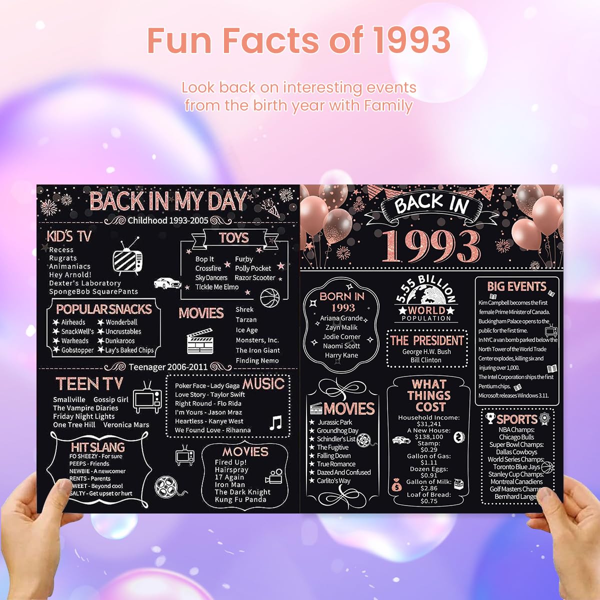 HASTHIP 30th Birthday Card Gifts for Men and Women, Happy and Funny Birthday Cards for Husband, 30th Anniversary Cards Gifts for Couples, Back in 1993