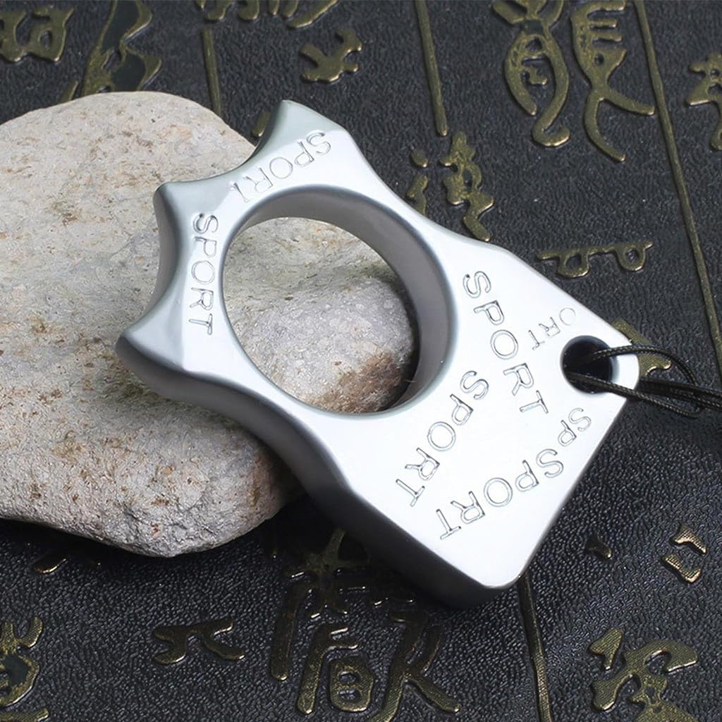 Optifit Silver Zinc Alloy Keychain with Lanyard Strap, Multifunctional Pendant Carabiner Clip for Men - Ideal for Keys & Outdoor Use, for Men - Durable & Stylish