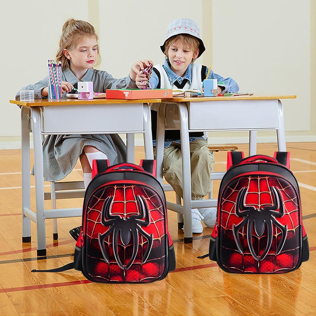 PALAY School Kids Backpack 3D Cartoon Batman Print Hard Shell Backpack Lightweight School Backpack Padded Shoulder Strap And Lift Handle Waterproof School Backpack School Gift for Kids 3-6 Years Old