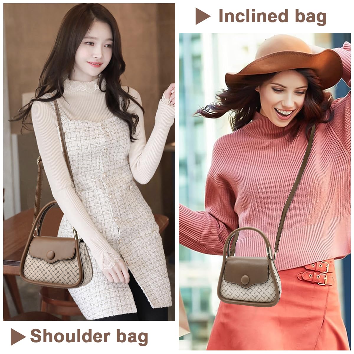 PALAY Fashion Women Handbag Crossbody Bag PU Print Small Sling Bag Bag with Adjustable Shoulder Belt Christmas Gift
