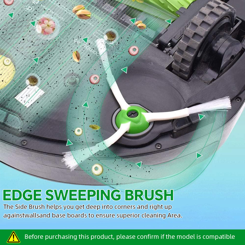HASTHIP 10Pcs Replacement Accessories Kit for iRobot Roomba i Series Vacuum Cleaner, 3 Side Brushes, 2 Main brush, 3 HEPA Filters,1Cleaning Brush,1Screwdrivers.