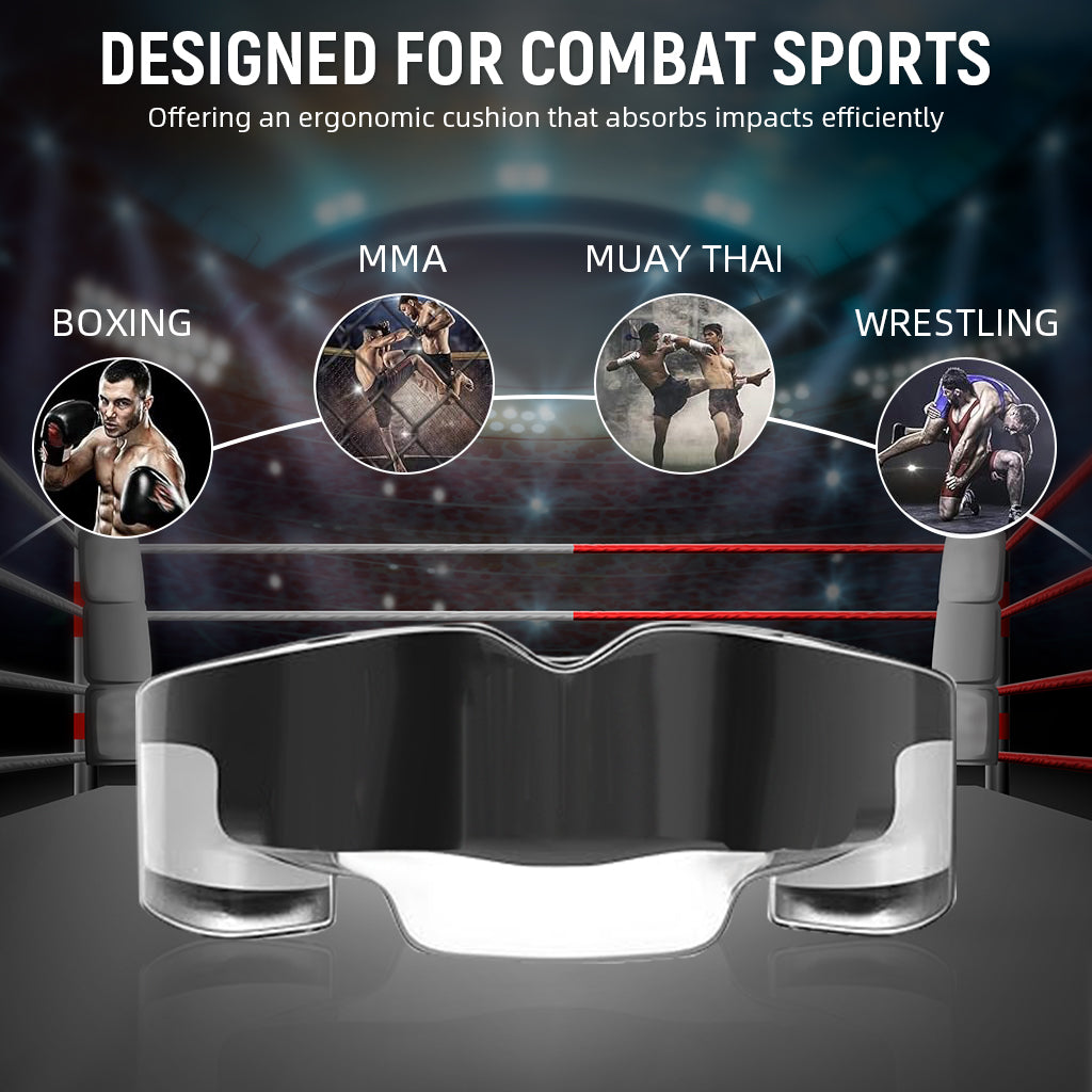 Proberos Boxing Mouthguard EVA Mouthguard Teeth Guard High-density EVA Moulded Mouthguard Single Mouthguard for Upper Teeth for Boxing Training One Size for Adult Teen