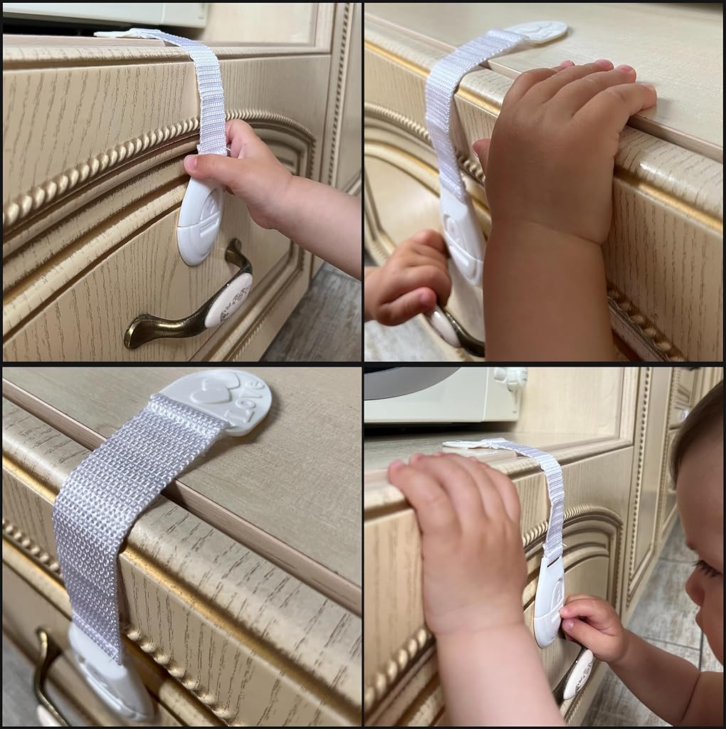 ZIBUYU® 10 Pack Child Safety Cabinet Locks