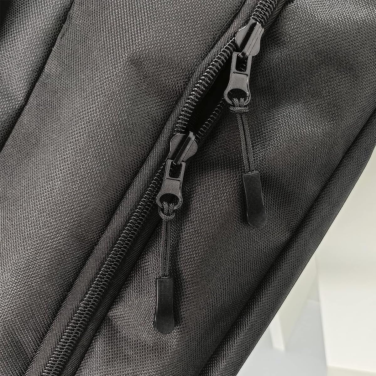 HASTHIP 50Pcs Zipper Pulls Replacement, Zipper Tabs Black Cord Extender Zipper Pull for Backpack, Luggage, Purse, Jacket, Boot, Gloves