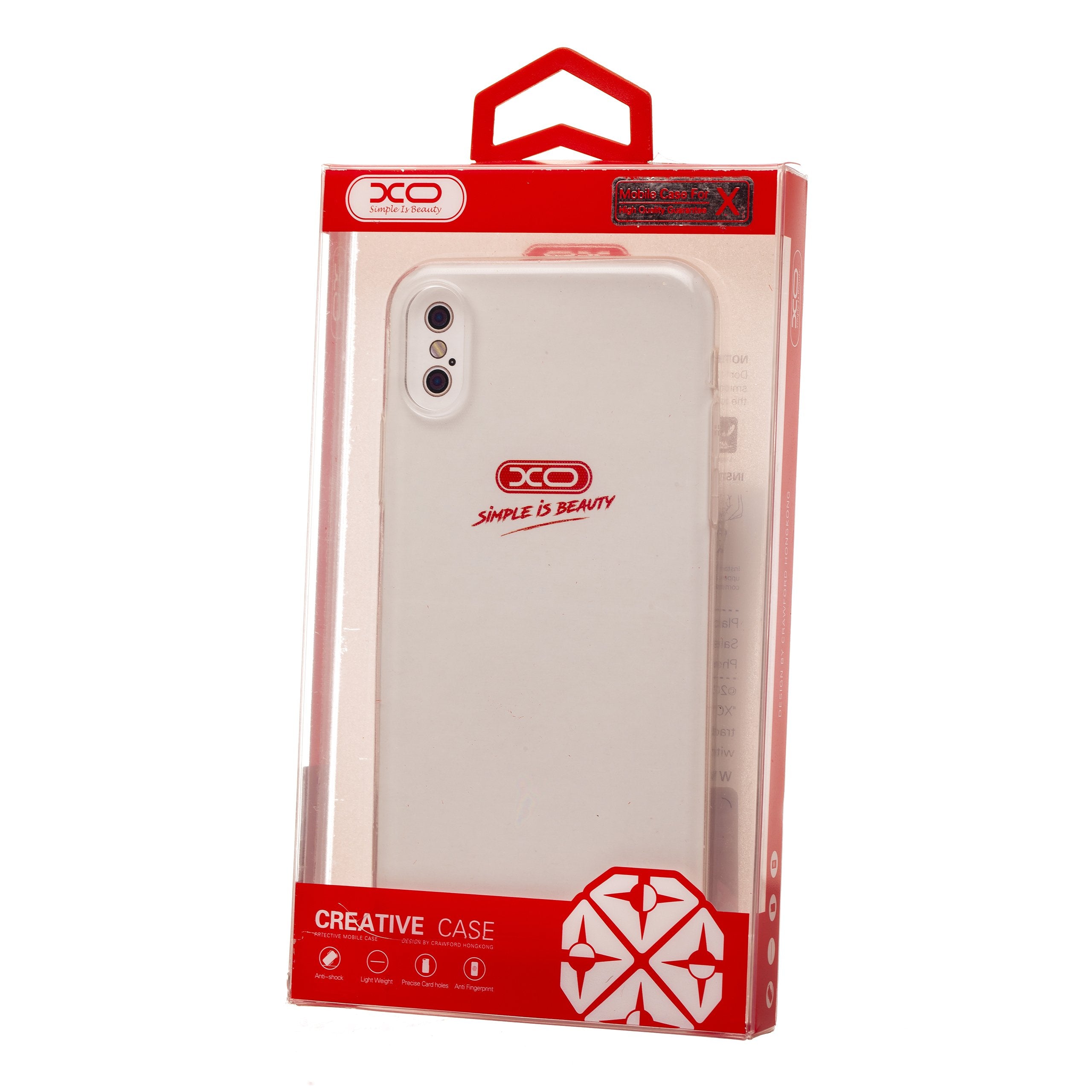 ELEPHANTBOAT iPhone X Transparent Flexible Mobile case