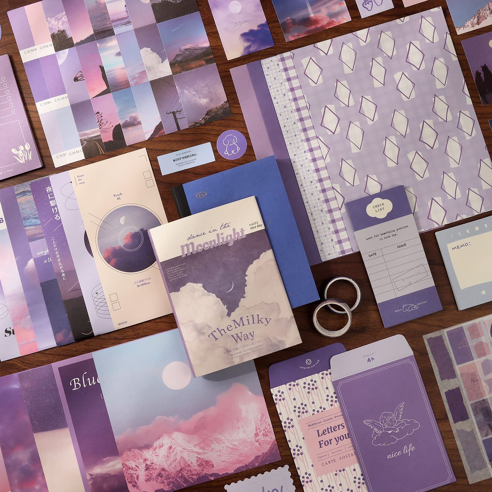 HASTHIP 346pcs Journal Supplies Kit Vintage Scrapbook Stickers Pack for Art Journaling Bullet Junk Journal Planners DIY Decoration Paper Stickers Craft Kits Notebook Collage Album Aesthetic Tape