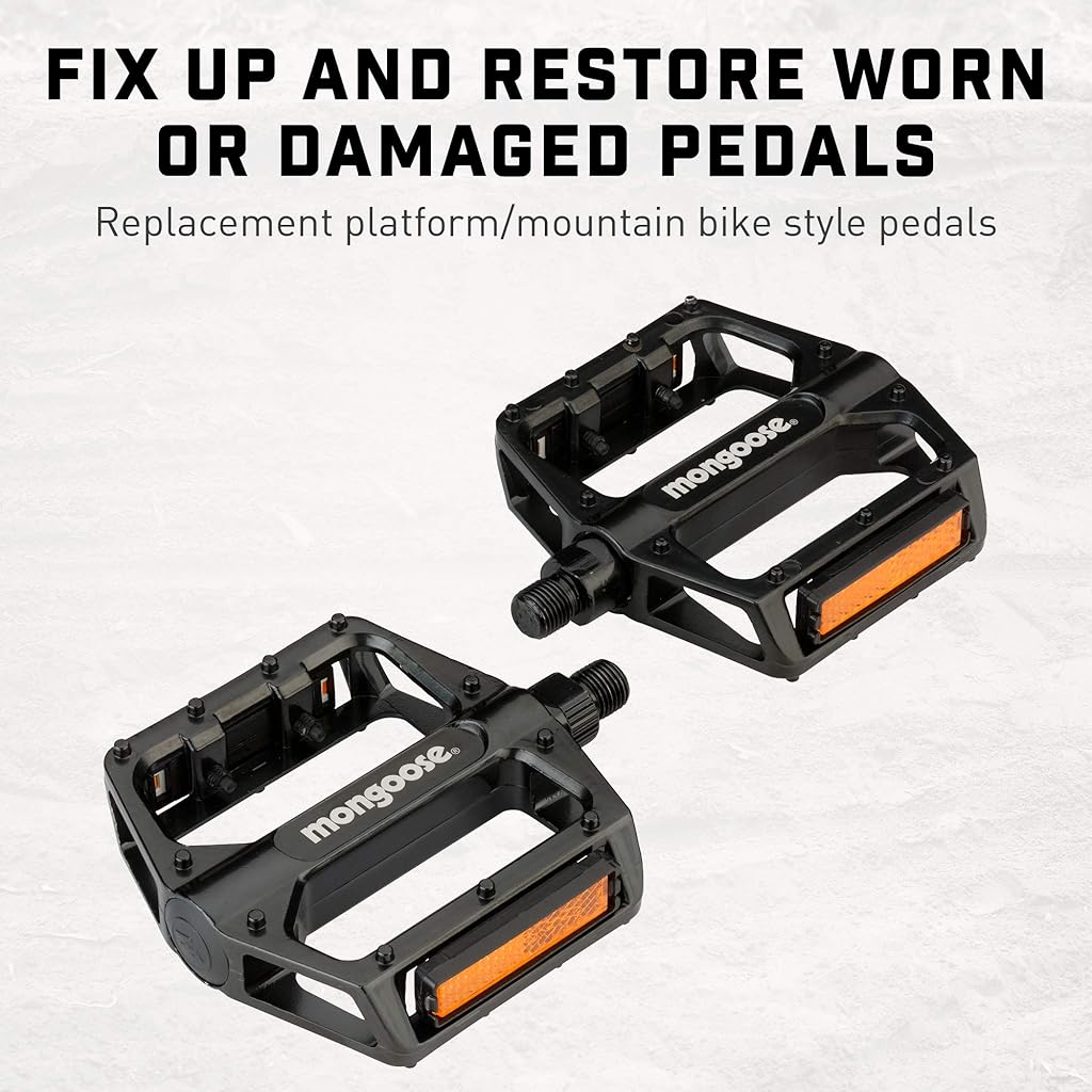 Proberos 2Pcs Bike Pedals for Adult Bikes, Replacement Bike Pedals with 1/2