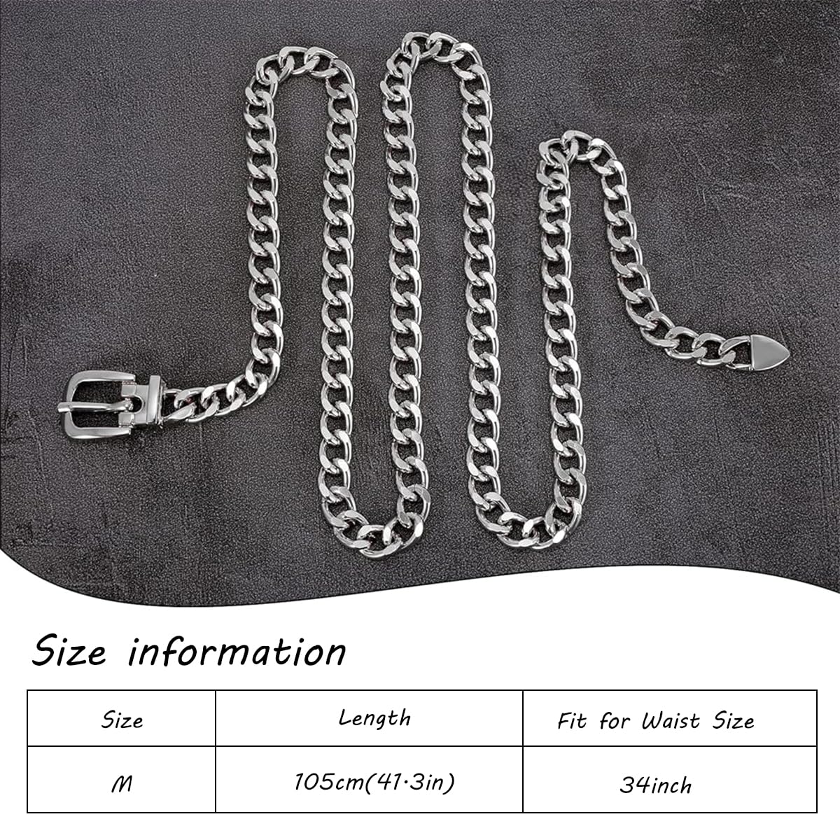 ZIBUYU Women Waist Chain Belt Girls Adjustable