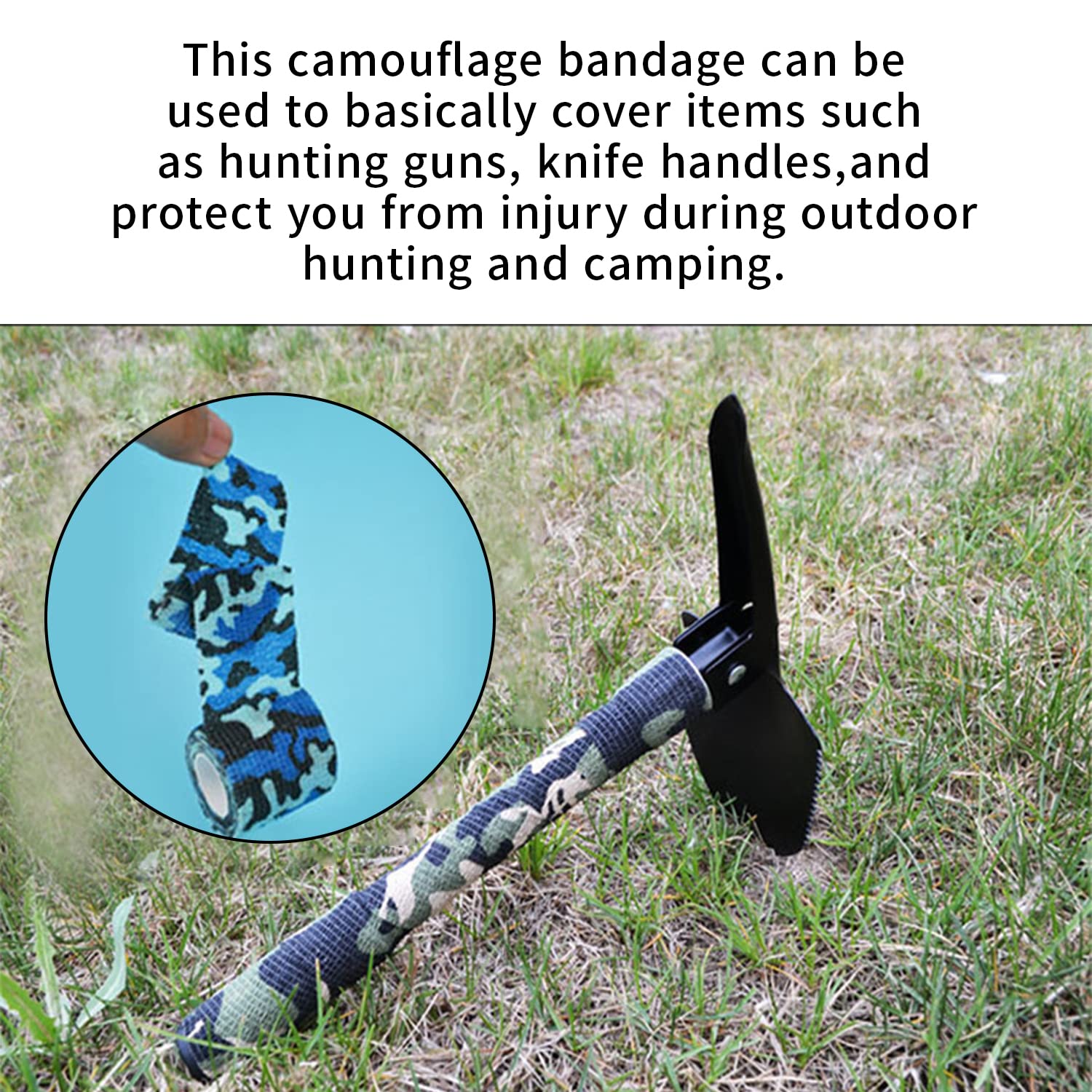 Qpets 6 Roll Stmandy Vet Tape wrap, wrap Bandage, Adhesive wrap Bandage Crepe Bandage for The Person or The Pets who was injure or Have Wound