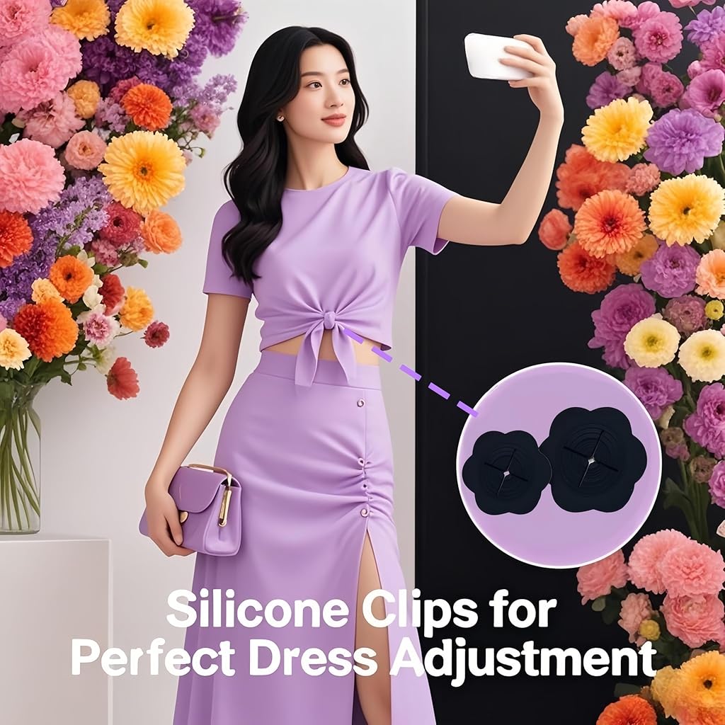 SANNIDHI® 10pcs Cinch Clips for Women Clothing, Adjustable Waist Cinch Clip, Invisible Fastener Cincher Clips to Changing the Fit and Style and Slim Dresses, Shirt