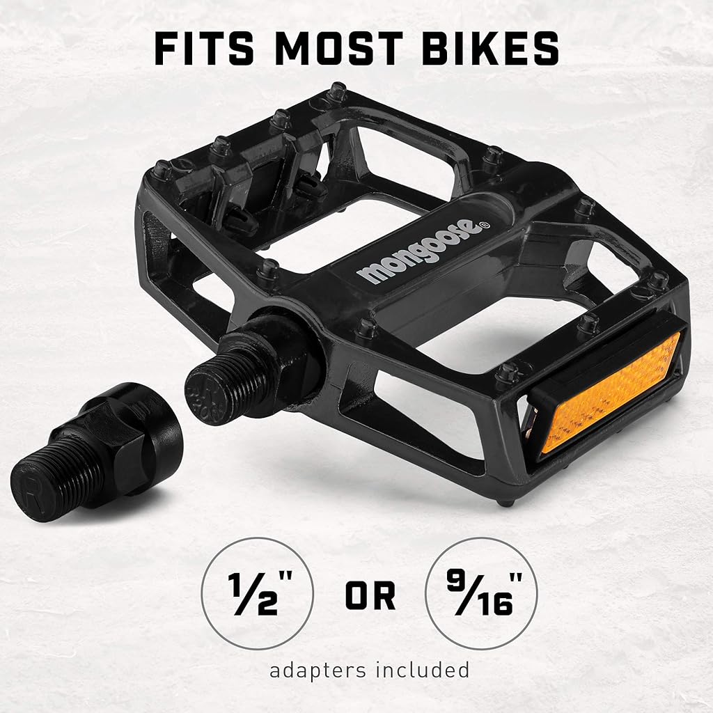 Proberos 2Pcs Bike Pedals for Adult Bikes, Replacement Bike Pedals with 1/2