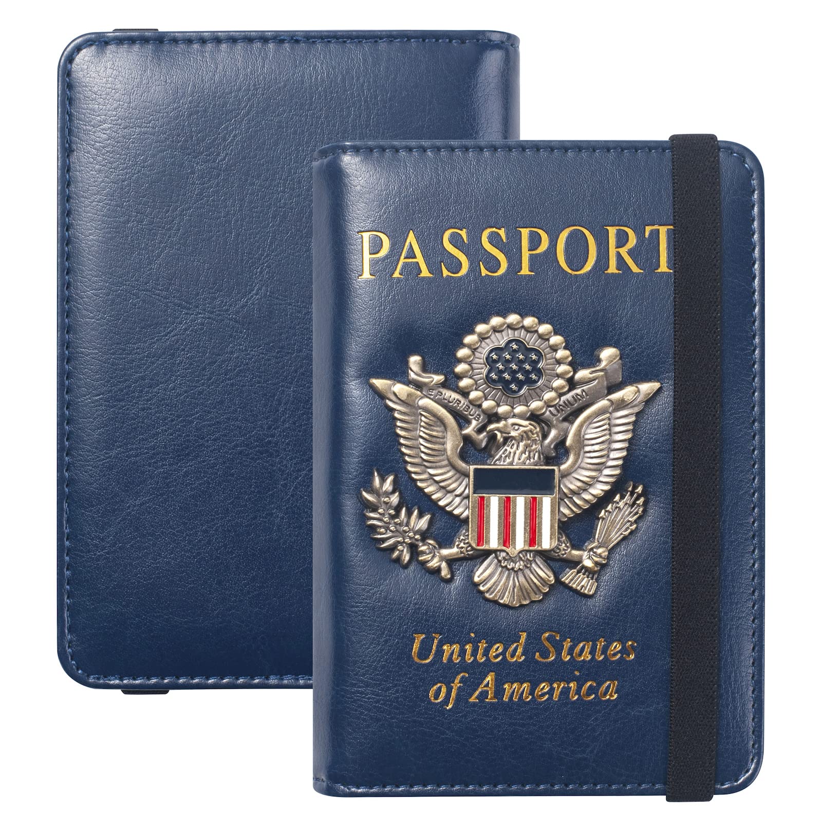 GUSTAVE PU Passport Holder Passport Cover RFID Wallet Card Holder Travel Passport Bag Card Organizer for Travel, Safe Passport Holder Wallet