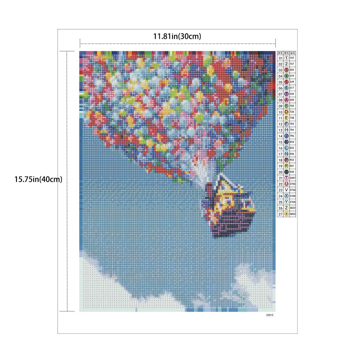 HASTHIP DIY 5D Diamond Painting Kits, Full Drill Rhinestone Embroidery Cross Stitch Pictures Arts Craft for Home Wall Decor, Peach Blossom Bridge-11.8x15.88In