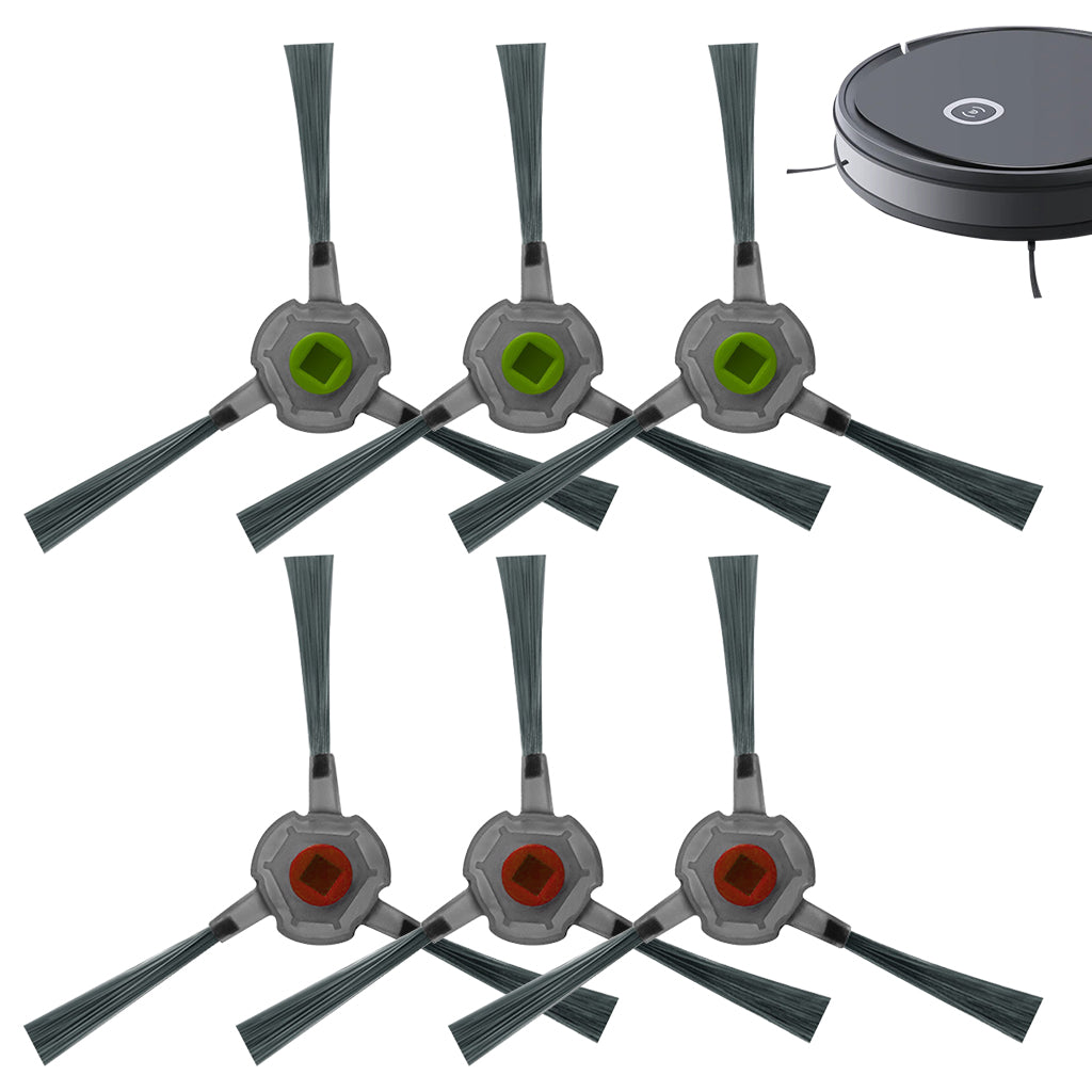 HASTHIP 6pcs Replacement Side Brushes for Ecovacs Robot Vacuum U2 Pro Robust Nylon Bristle Side Brushes Spare Side Brushes.