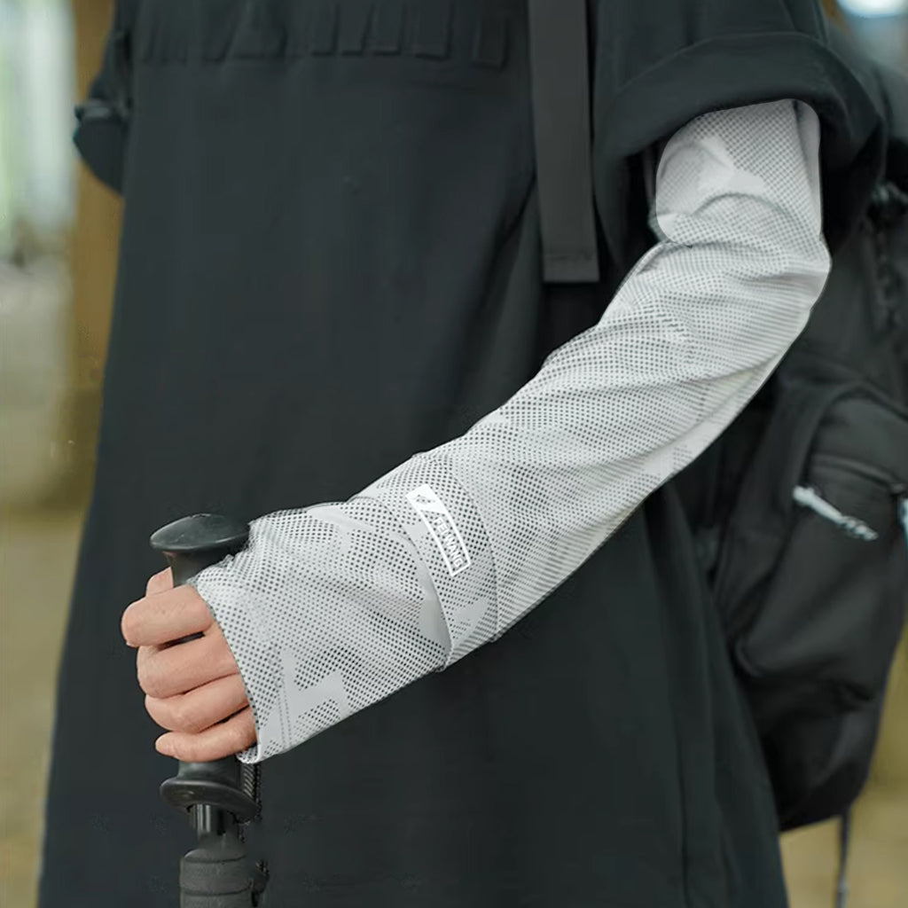 PALAY Arm Sleeves for Men Women Hand Gloves for Bike Riding Sun Protection UV Protection Hand Sleeves with Thumb Hole Nylon Ice Silk Breathable Arm Sleeve for Biking, Cycling, Golf, Outdoor Sports