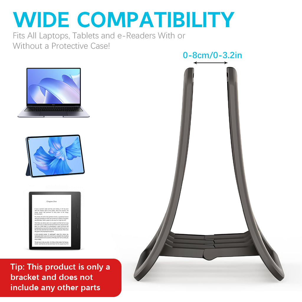 ZORBES Desk Laptop Holder Laptop Rack Holder Organizer for Pad, Laptop, Triangle Vertical Device Cooling Rack Universal Desk Organizer Bracket for Laptop, Tablet