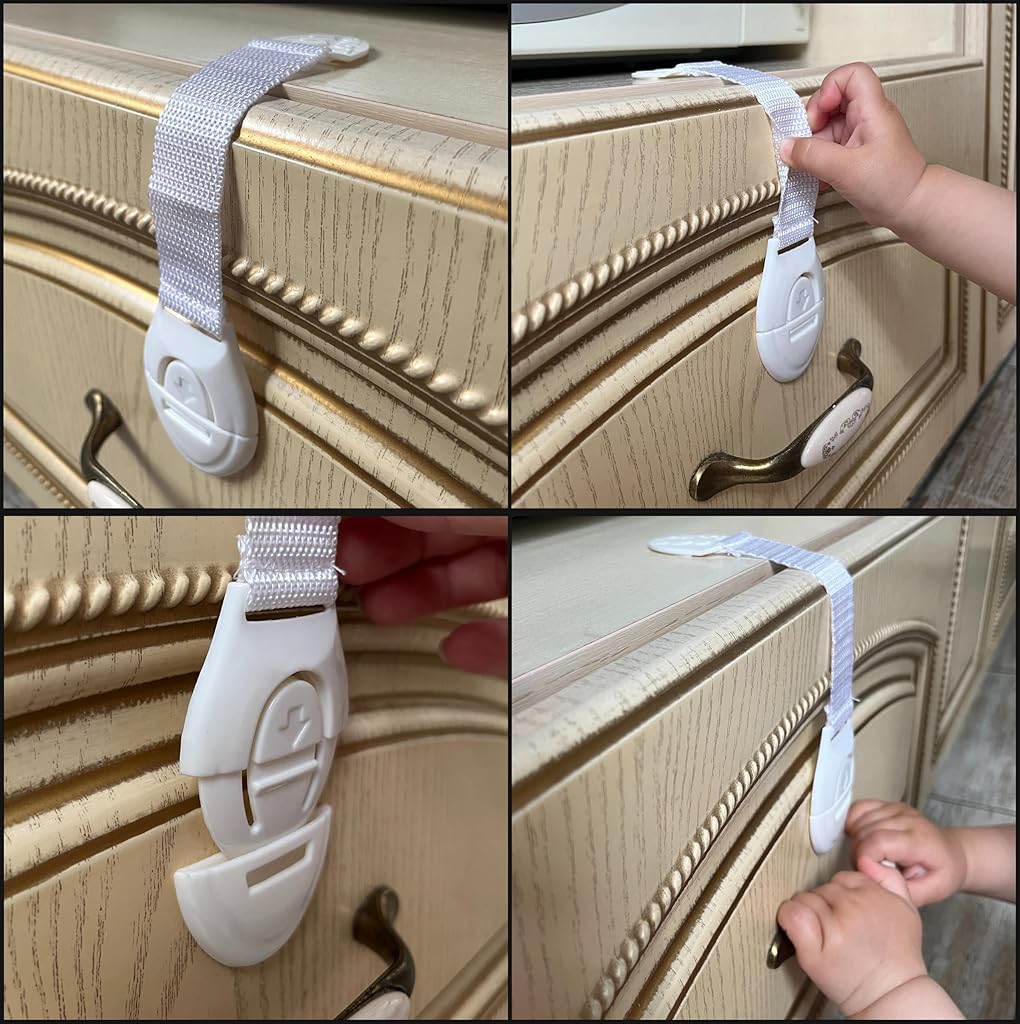 ZIBUYU® 10 Pack Child Safety Cabinet Locks
