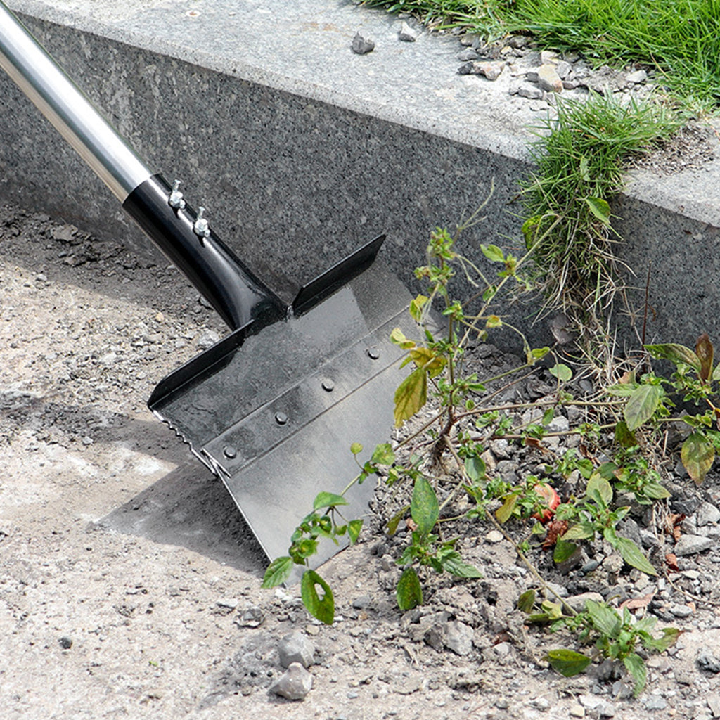 HASTHIP Garden Flat Head Shovel - Garden Weed Spade Shovel - 120CM Garden Cleaning Shovel - Steel Shovel for Gardening with Long Handle - Garden Floor Scraper Shovel - Gardening Weed Remover Tool