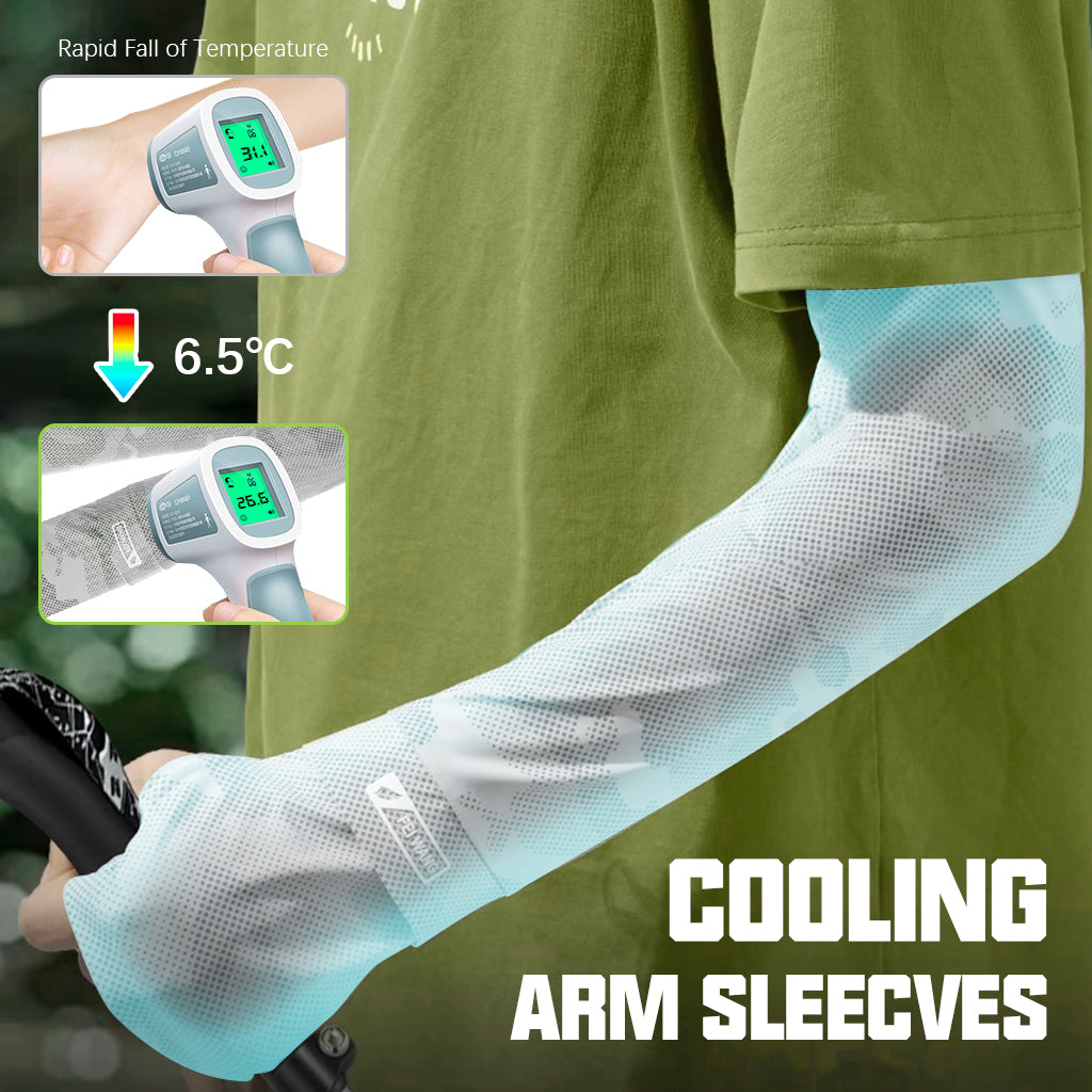 PALAY Arm Sleeves for Men Women Hand Gloves for Bike Riding Sun Protection UV Protection Hand Sleeves with Thumb Hole Nylon Ice Silk Breathable Arm Sleeve for Biking, Cycling, Golf, Outdoor Sports