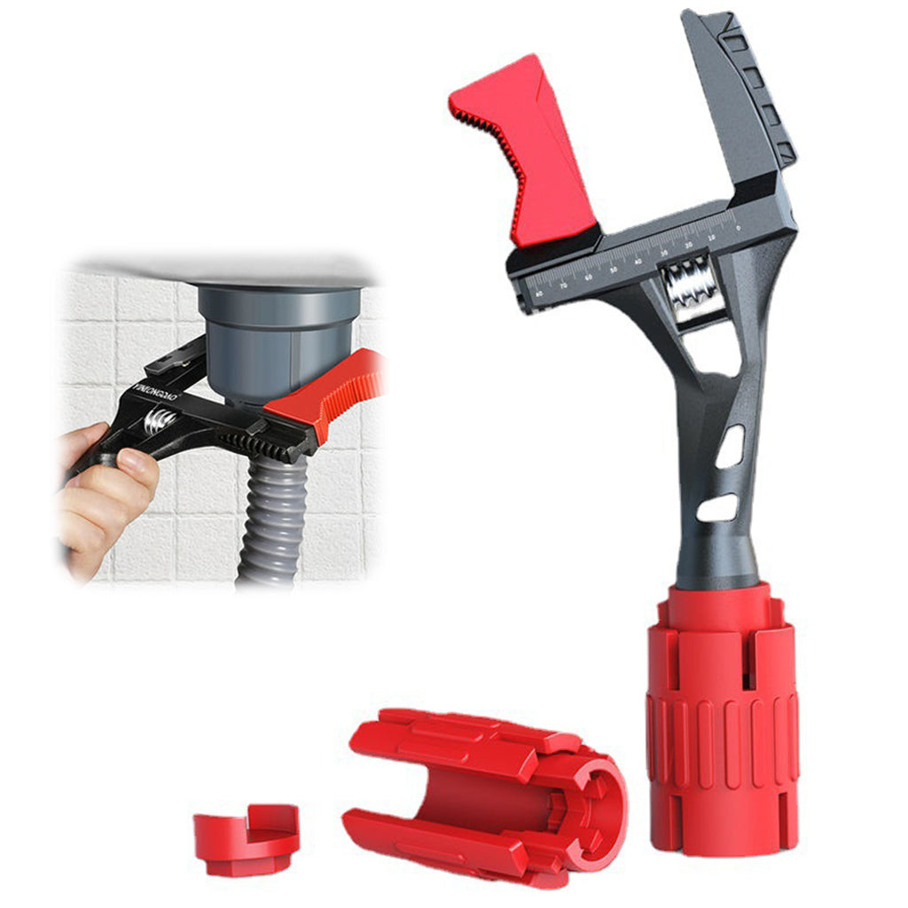 Serplex 24 in 1 Faucet and Sink Installer Multi Tool Adjustable Clamp Width Universal Wrench for Nuts, Pipes, Tee, Wrench Plumbing Tool for Pipe and Tub Drain Removal Nut Wrench