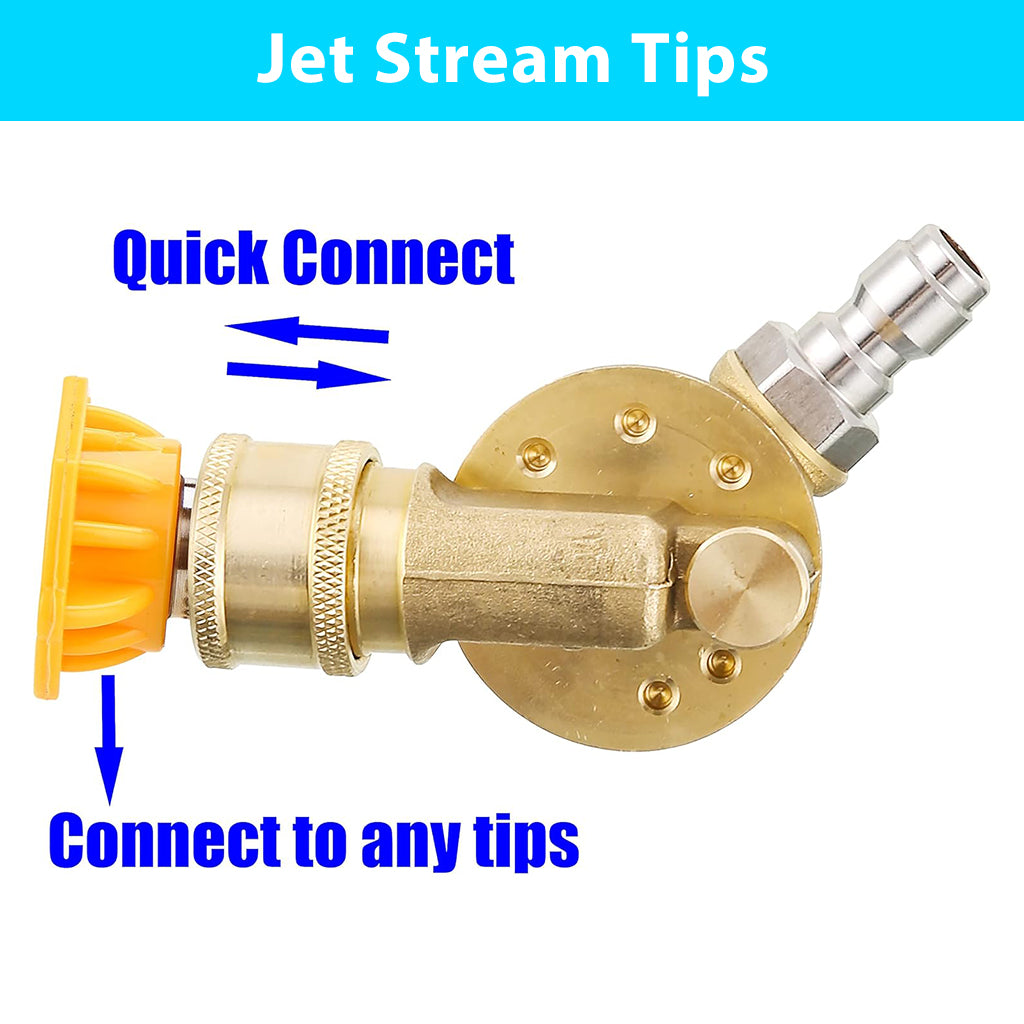 HASTHIP Pressure Washer Accessories Kit Flexible Washer Spray Nozzles Adapter & 4Pcs Washer Spray Nozzles Quick Connect Washer Nozzles Universal 1/4 Inch Quick Connect Pressure Washer Accessories