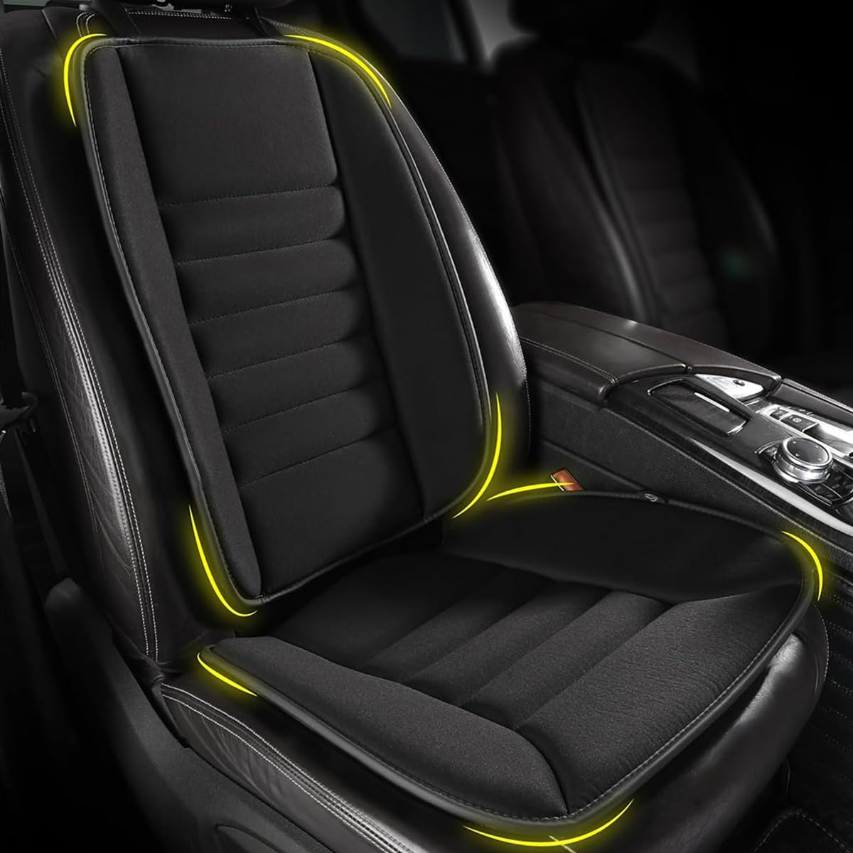 STHIRA Car Seat Cushion Chair Cushion Pad Memory Foam Car Seat All Season Use Car Seat Driver Seat Pad Breathable Chair Cushion Anti-Slip Universal Car Seat Cushion Office Chair Seat Pad