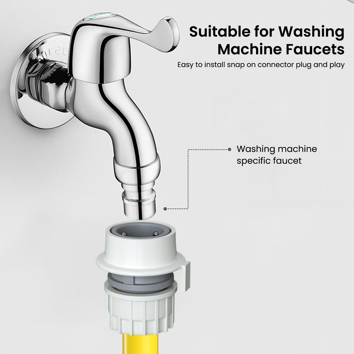 HASTHIP Plastic Garden Hose Connector