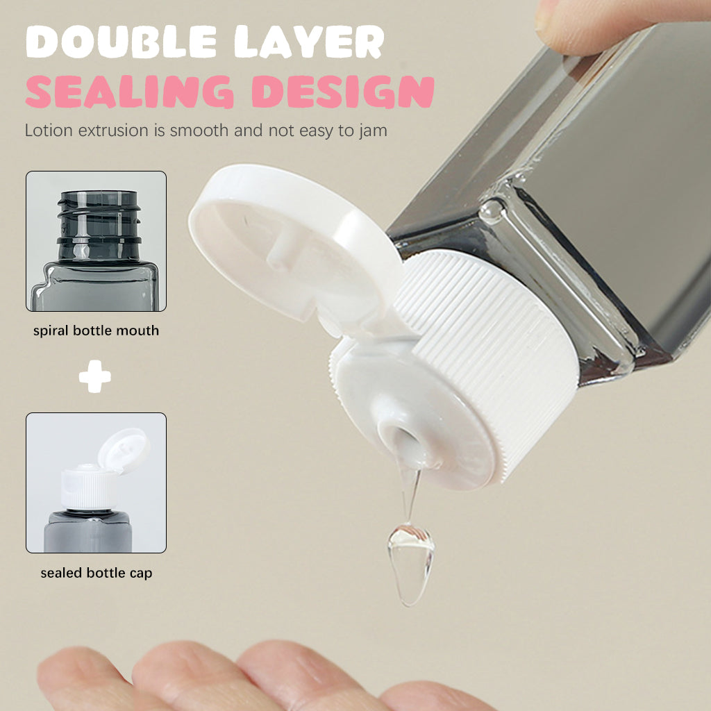 MAYCREATE Travel Bottle Kit for Toiletries 4Pcs Set, MAYCREATE 60ml Travel Bottles Travel Toiletry Bottles Kit, Small Bottles for Travel, Portable Leak Proof Spray Bottles Pump Dispenser for Lotion, Shower Gel