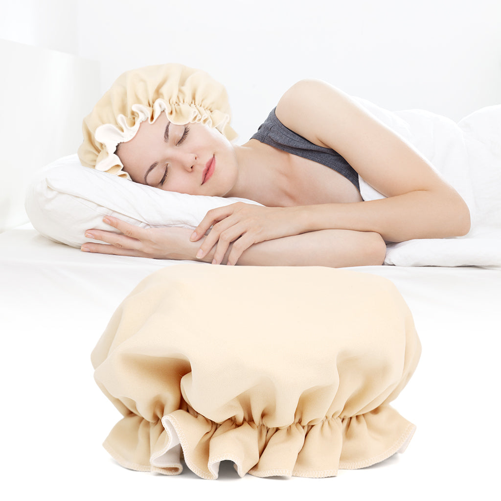 HANNEA Castor Oil Pack Wrap for Head, Reusable Castor Oil Pack Wrap Organic Cotton for Women SleepingCastor Oil Pack Kit for Thinning, Balding