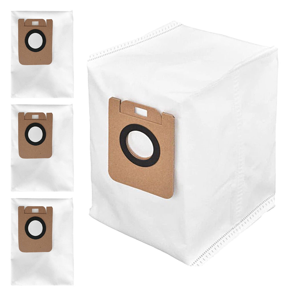Verilux 4Pcs Dustbins Replacement for Dreame D10s Plus Vacuum Cleaner Dust Bags Vacuuming Reuseable Dust Collection Bags for Hair, Dirt, and Debris