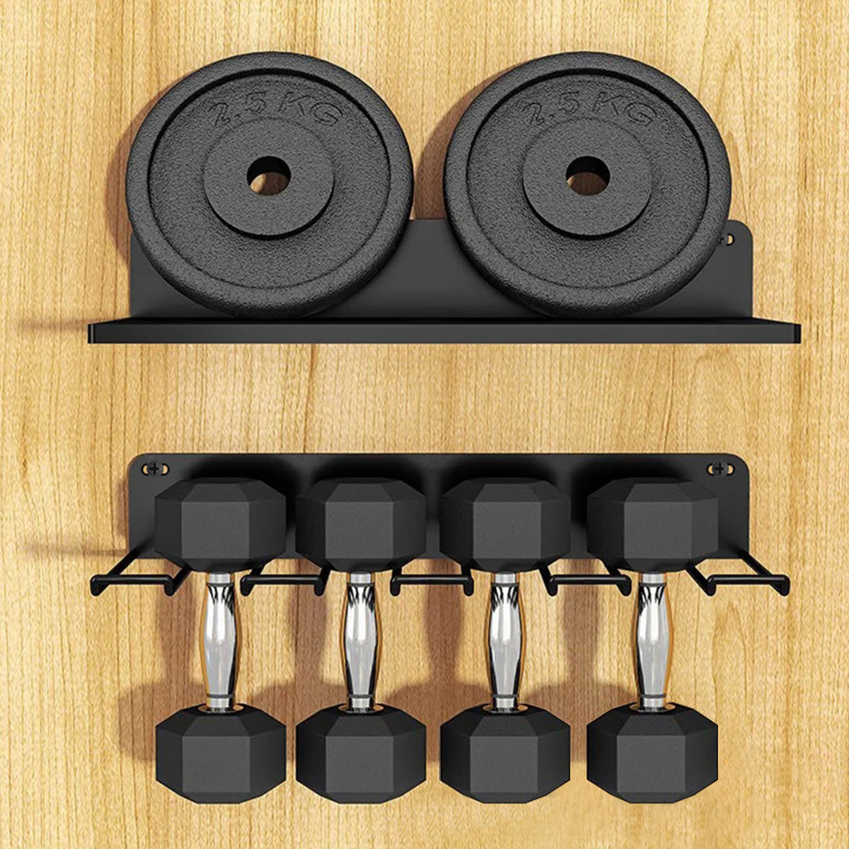 Serplex 2Pcs Power Tool Organizer, Wall Drill Holder Organzier Storage Shelf Battery Organzier Wall Mount Garage Power Tool Storage Rack for Handheld & Power Tools, with Screws & Drywall Anchors