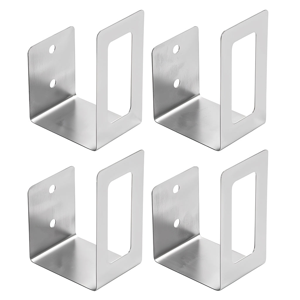 HASTHIP 4Pcs Wall Pot Lid Holders Rackets Pre-punched Hole Design Stainless Pot Lid Organizer Holder Space Saving Kitchen Utility Wall Brackets for Pot Lids, Pan, Chopping Board