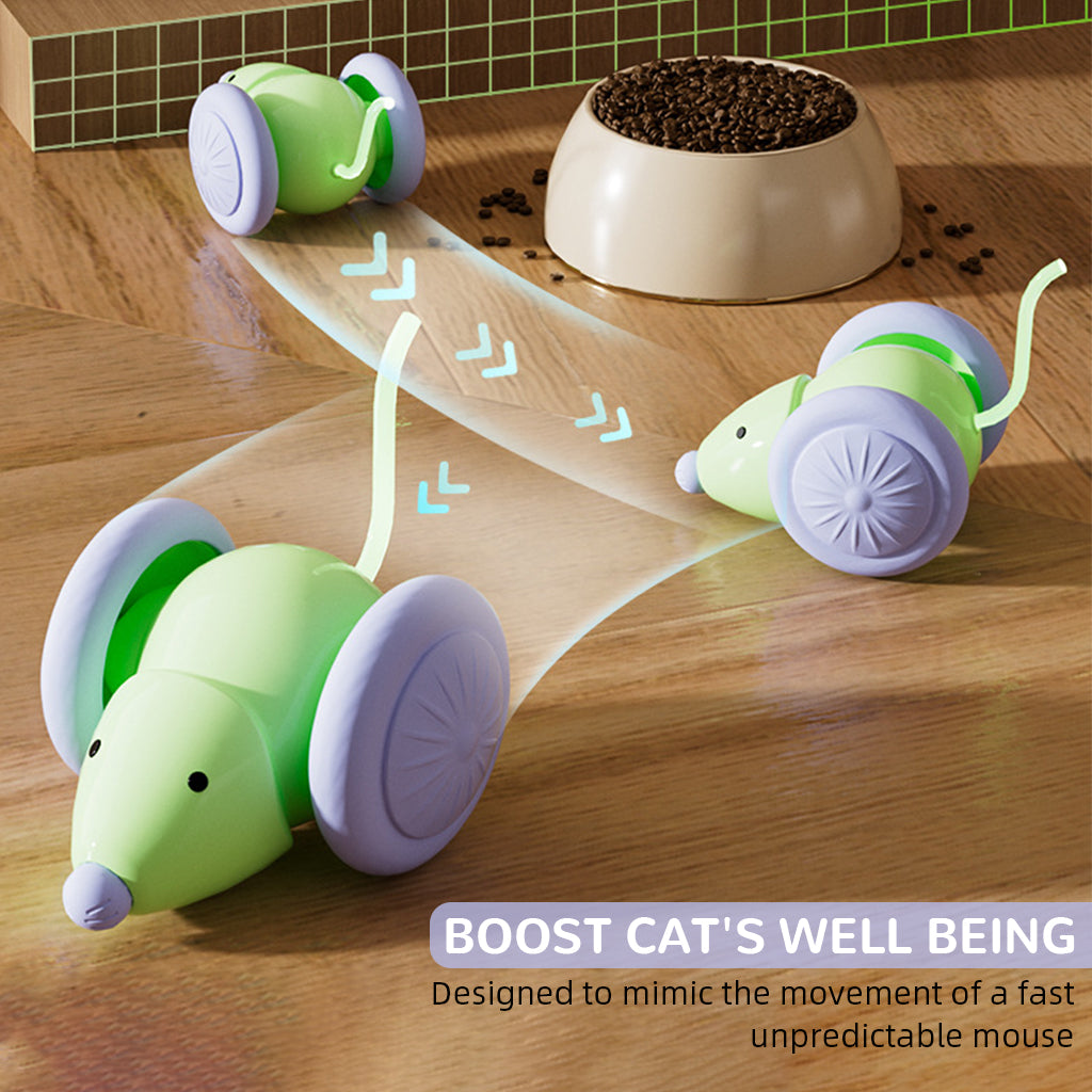 Qpets Cat Mouse Toys, Interactive Play Toy for Cats, Durable & High-Quality Design, Perfect for Indoor Fun, Lightweight & Safe
