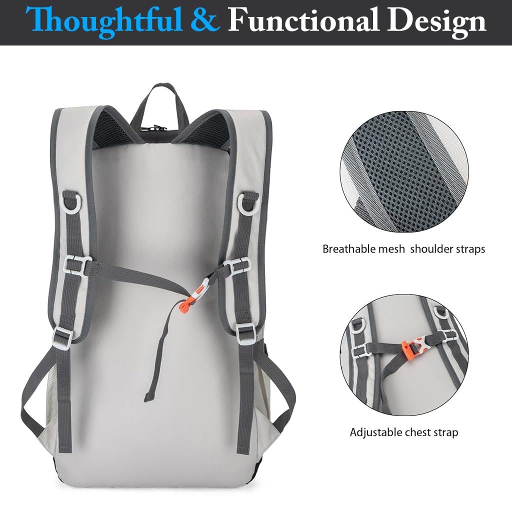 Proberos Travel Backpack 35L Large Hiking Backpack Ultra Lightweight Nylon Waterproof Backpack Large Capacity Daypack Trekking Backpack Foldable Backpack Travel Backpack for Camping, Trekking