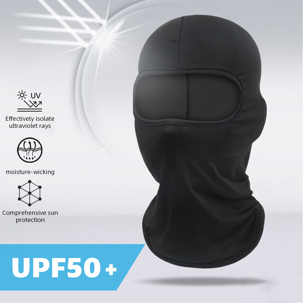 Proberos 2Pcs Balaclava Face Mask Hat Men Women UPF50+ Cool Spandex Ice Silk Face Mask Neck Gaiter Full Face Riding Hat Outdoor Hat