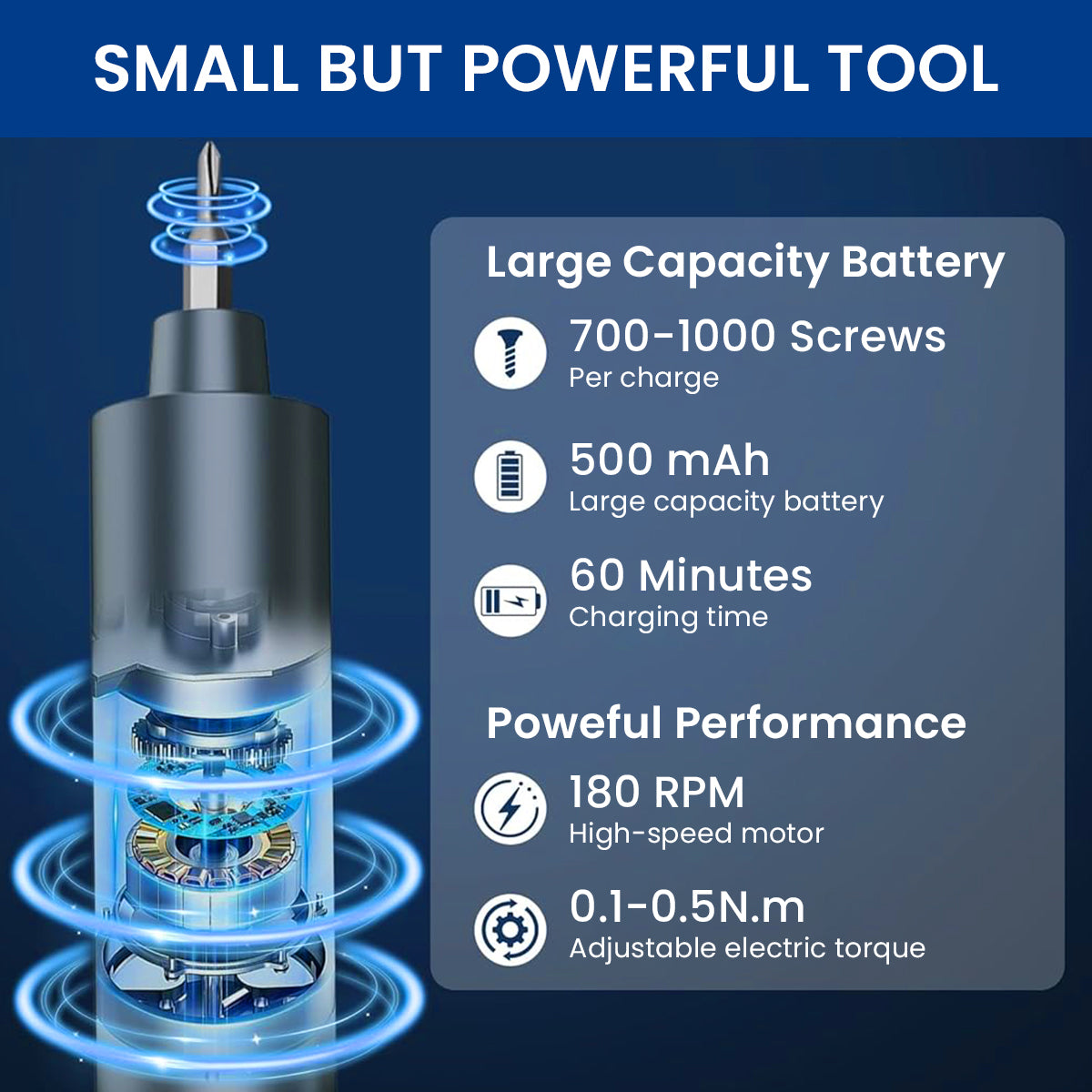Serplex 49-in-1 Mini Electric Screwdriver Set with Carry Case, 5 Torque Precision Screwdriver with Light & LCD Display, Pry Bar, Tweezer, Precision Repair Kit for Phone, Camera, Laptop, Watch