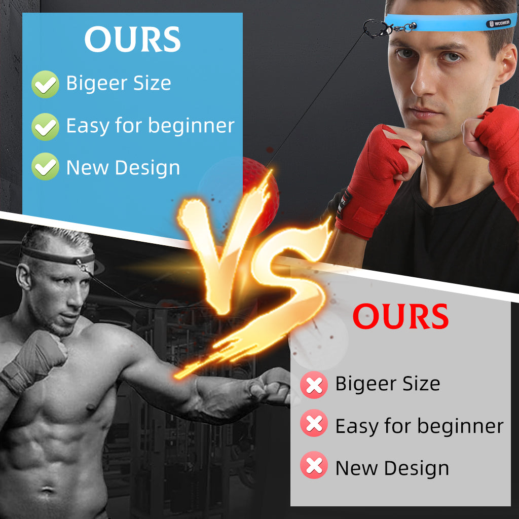 Proberos Boxing Reflex Speed Ball Training Device Head Wear Adult Reflex Ball Punch Bag Trainer Boxing Trainer Home Workout Gear Stress Relief Targeting Concentration Training Boxer's Training Device