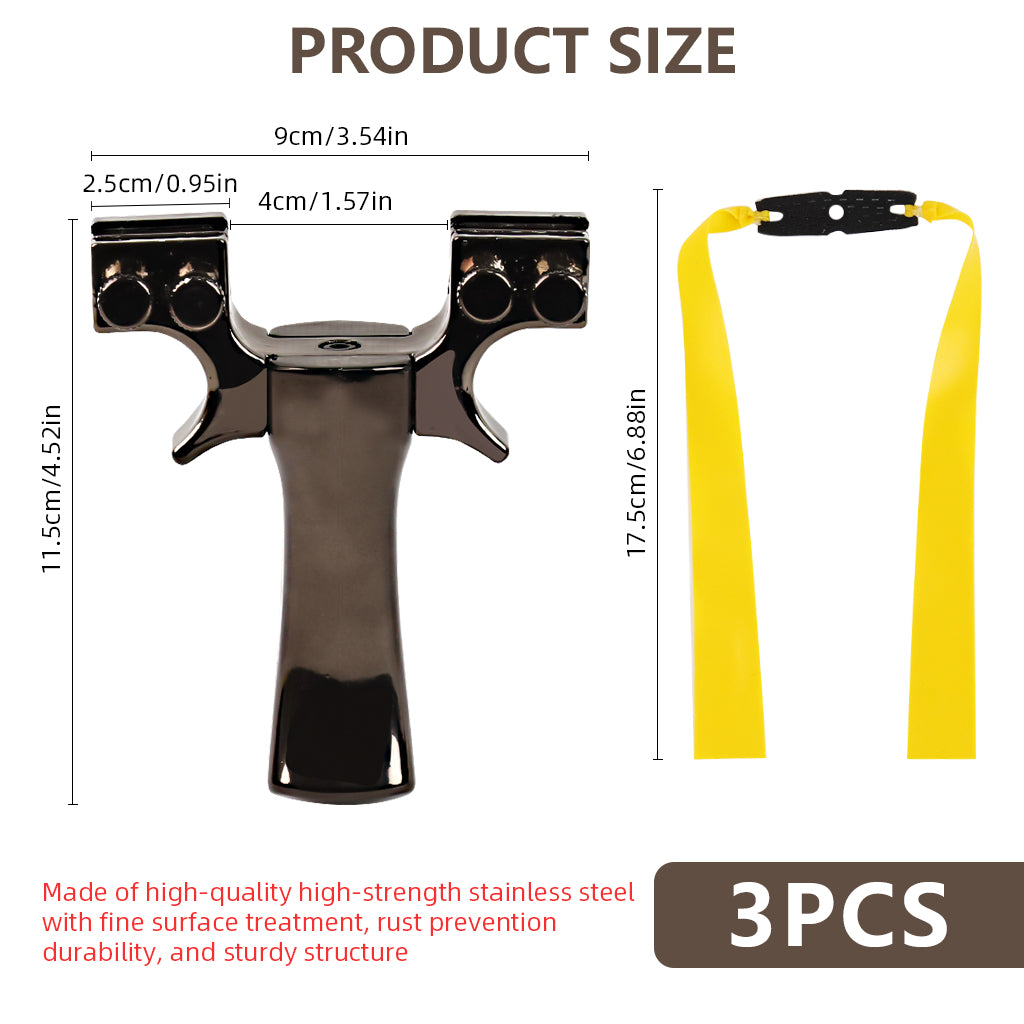 Proberos Adult Sling Shot Toy Outdoor Slingshot with Aimer High Velocity Slingshot Set with 3 Rubber Bands, Resin Lightweight Slingshot for Adults Beginner