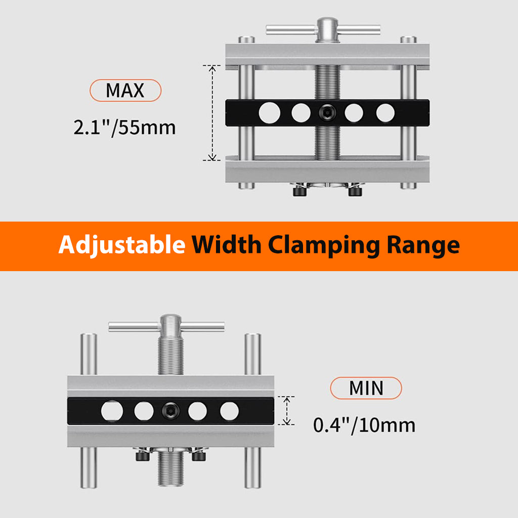 Serplex Auto Center Punch Tool Woodworking Hole Punching Guide with 6 Bushings Wooden Drill Guide Drill Jig Drill Template for Woodworking