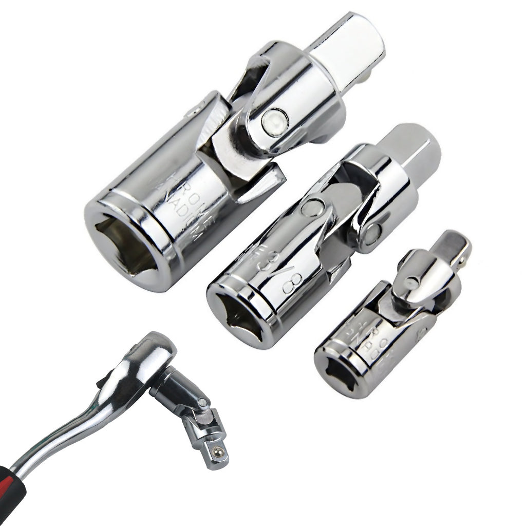 Serplex 3Pcs Swivel Drive Adapters for Ratchets 1/4
