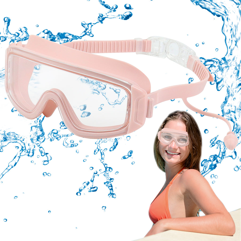Proberos Swim Goggles No Leaking Anti-Fog Pool Goggles Swimming Goggles for Adult Men Women Youth, UV Protection 180° Vision Pink