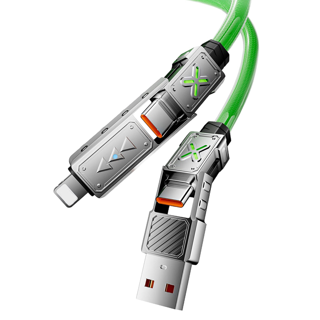 Verilux PD240W Fast Charging Cable 4.9Ft USB C 4 in 1 Multi Charging Cable Data Cable Light- ning to USB C, USB to USB Cable, TYPE C to TYPE C Cable Charging Cable for Phone, Tablet