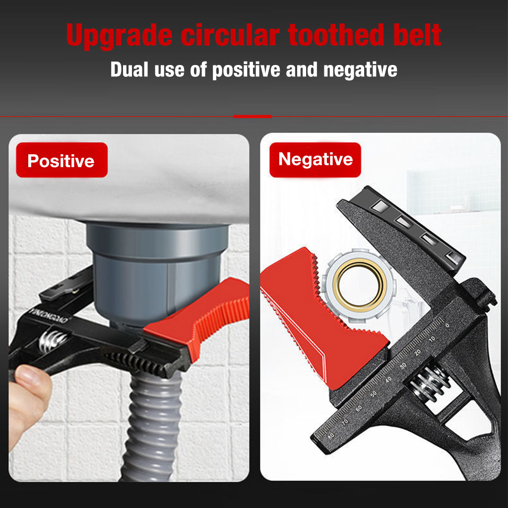 Serplex 24 in 1 Faucet and Sink Installer Multi Tool Adjustable Clamp Width Universal Wrench for Nuts, Pipes, Tee, Wrench Plumbing Tool for Pipe and Tub Drain Removal Nut Wrench
