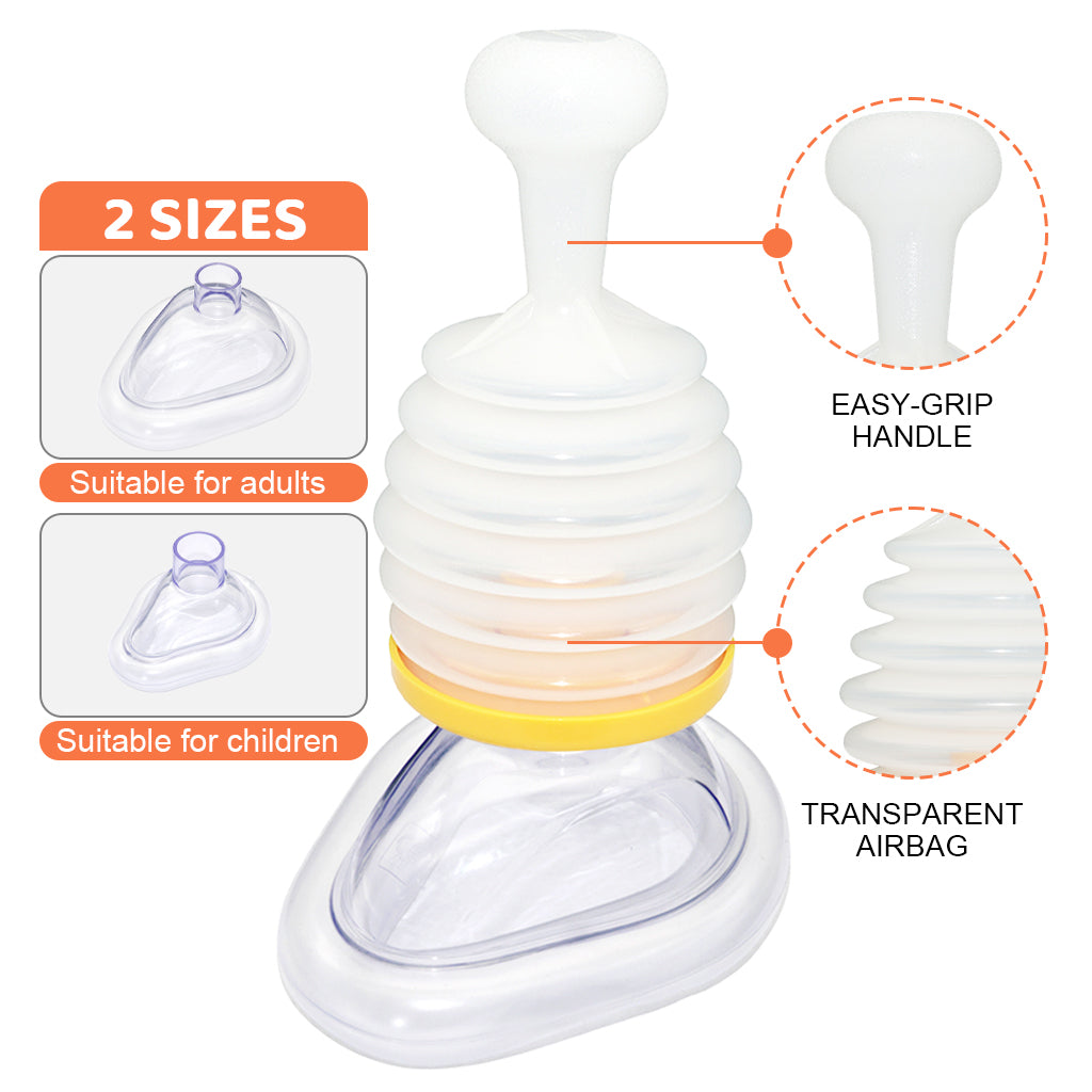 HANNEA Choking Rescue Device, Anti Choking Device for Kids and Adults, Portable Emergency Airway Suction Device for Home & Travel
