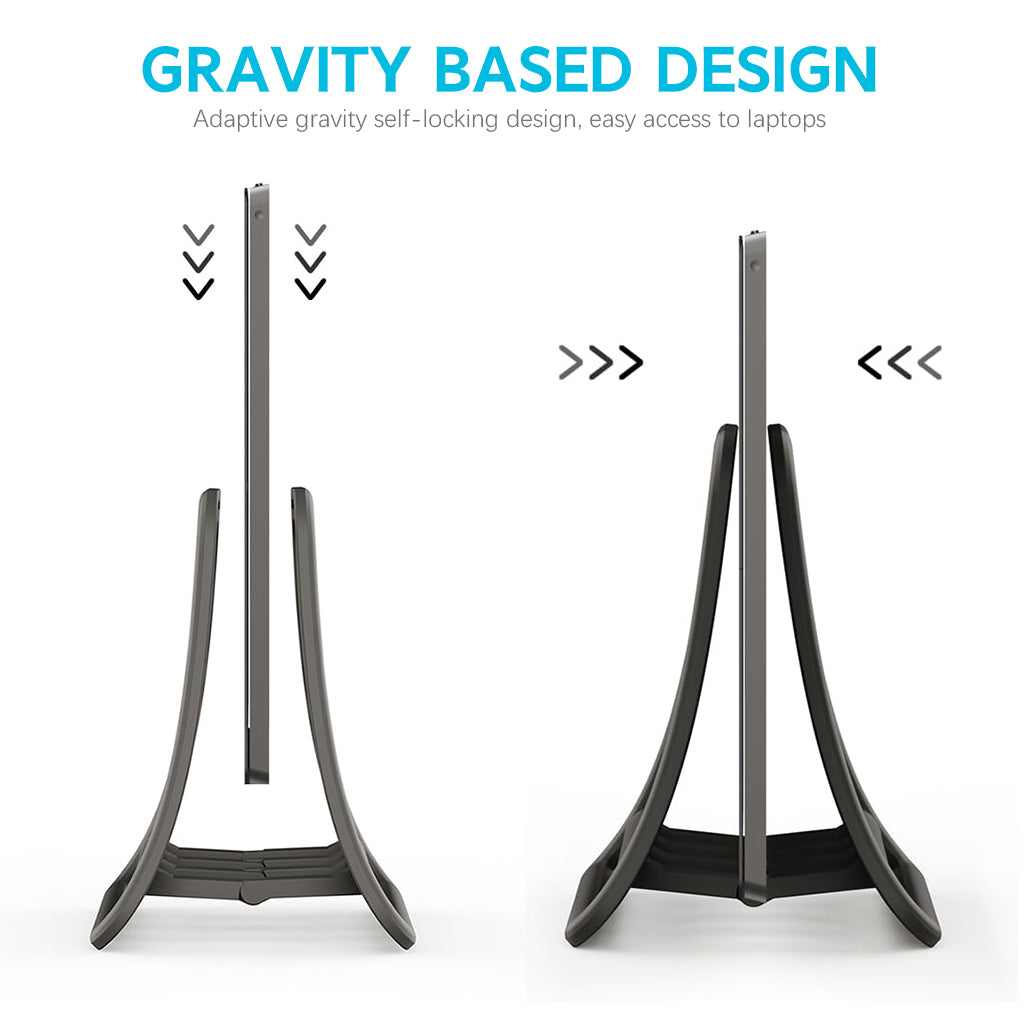 ZORBES Desk Laptop Holder Laptop Rack Holder Organizer for Pad, Laptop, Triangle Vertical Device Cooling Rack Universal Desk Organizer Bracket for Laptop, Tablet