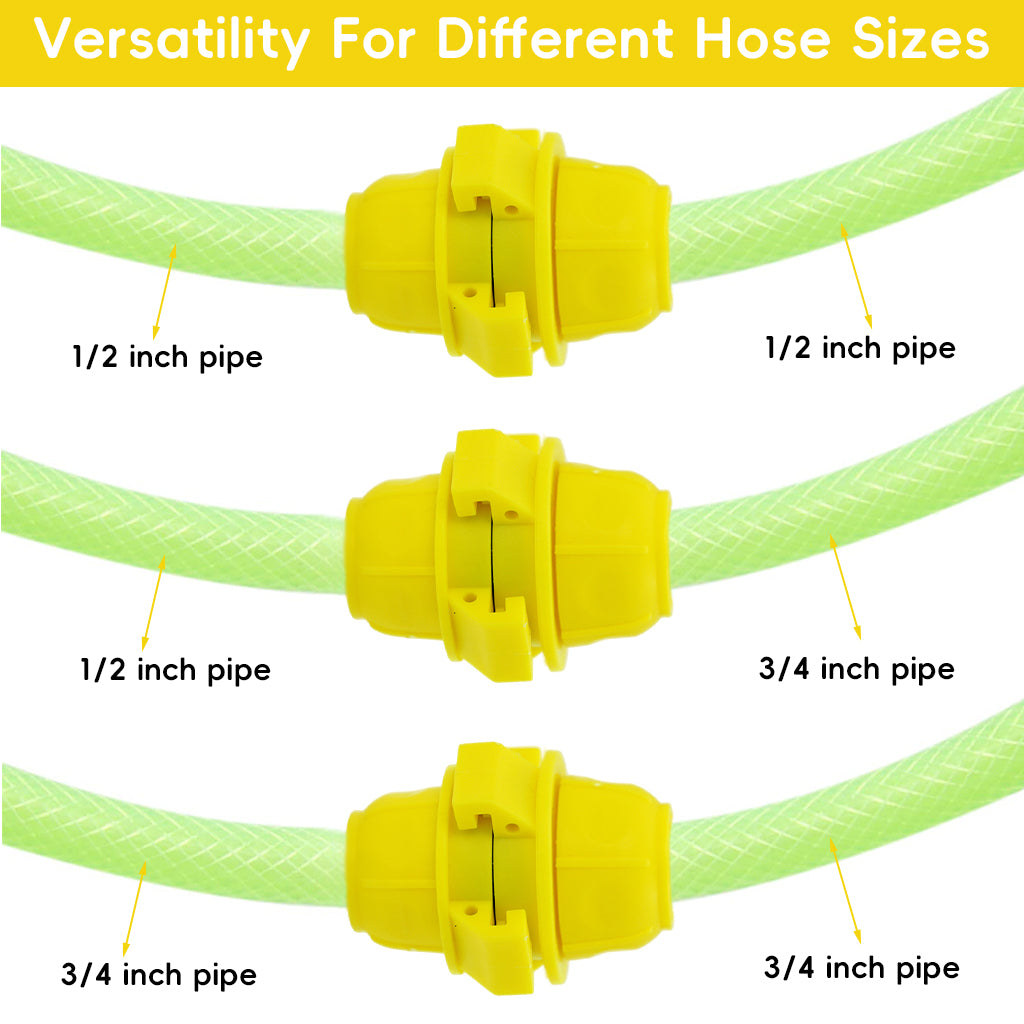 HASTHIP Garden Hose Connectors Universal 3/4 inch to 1/2 inch Garden Hose Adapter Pipe Adaptors Water Hose Junction Adaptor, Pack of 2