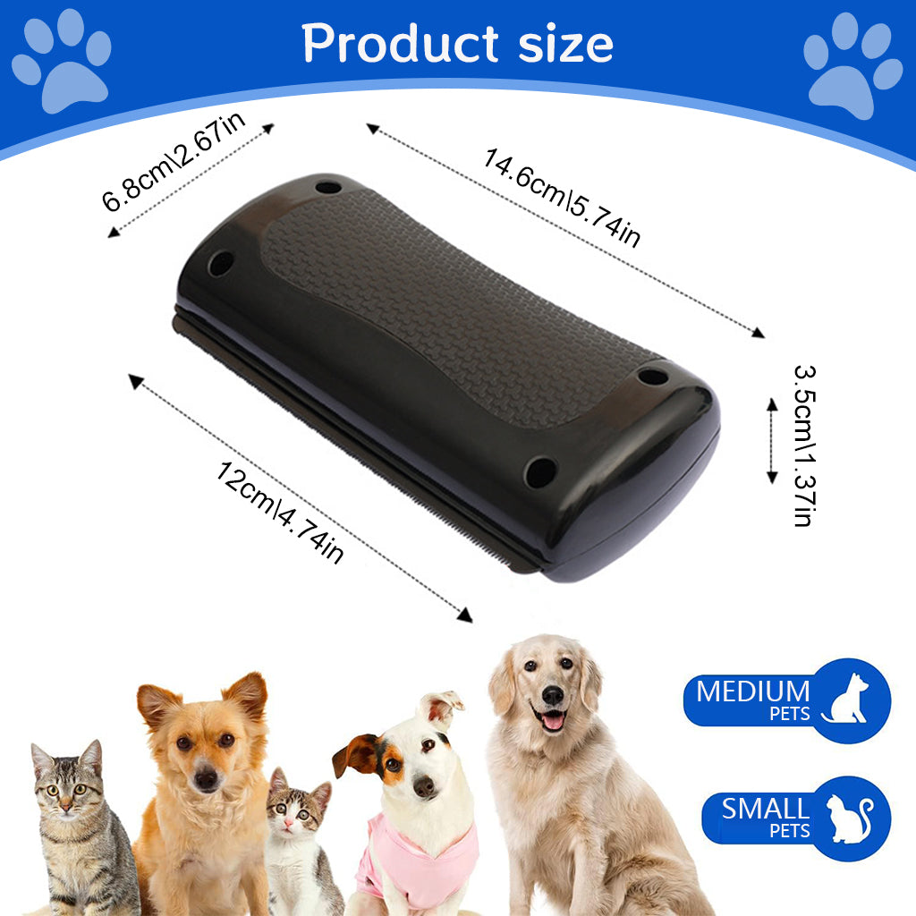 Qpets Dog Deshedding Comb Pet Grooming Thinning Comb De-shedding Tool Dog Grooming Combs Anti-slip Handle Design, 146x68mm