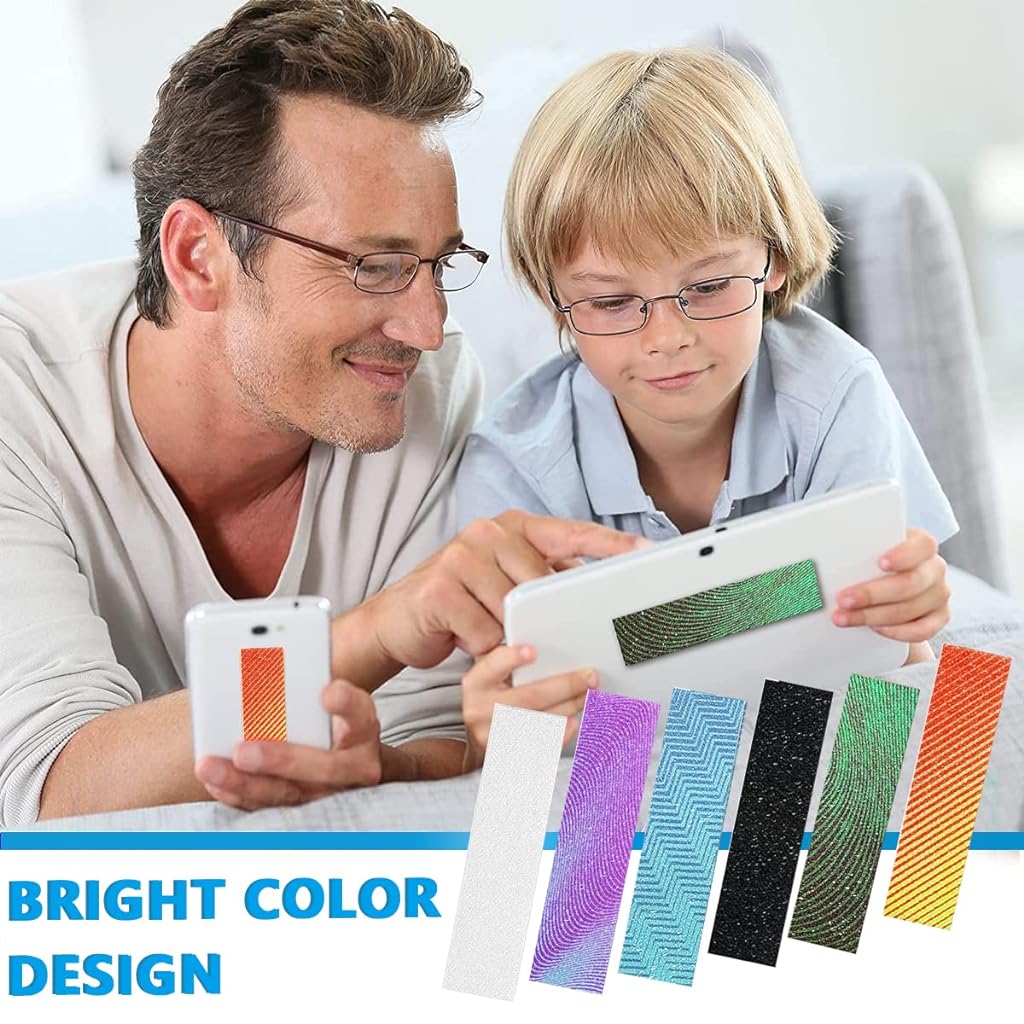 HASTHIP 36 Sheet Anxiety Sensory Stickers Color Matte Textured Fidget Strip Sticker Relieve Stress Sensory Calm Textured Strips Adhesives Anxiety Relief for Adults Teens